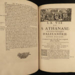 1671 1ed Life of Saint Athanasius of Alexandria Greek Orthodox EGYPT Hermant 2v