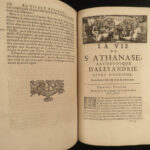 1671 1ed Life of Saint Athanasius of Alexandria Greek Orthodox EGYPT Hermant 2v