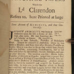 1720 Clarendon English Civil War Rebellion Royalist Church England Dublin