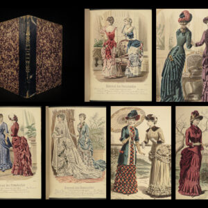 1885 FASHION Journal des Demoiselles French Victorian Costume Clothing ART