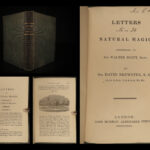 1832 1ed Brewster Letters to Walter Scott MAGIC Natural Alchemy Optics Tricks