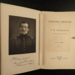 1888 1st ed Civil War General Sheridan Personal Memoirs Union Native Americans