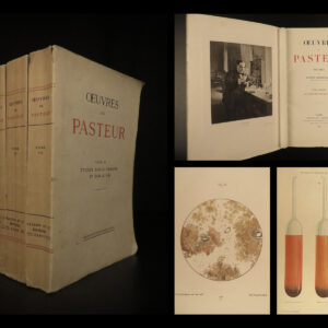 1922 Louis Pasteur 1ed Fermentation Microbiology WINE Beer Molecular Asymmetry