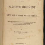 1864 Civil War 1st ed 60th New York Infantry Union Gettysburg SLAVERY Railroads