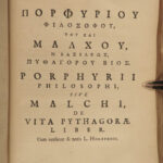 1707 1ed Pythagoras Way of Life Greek Philosophy Mathematics Iamblichus Porphyry
