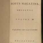 1758 Frederick II Prussia Austria WARS Mecca Voyages MAPS 1st ed Scots Magazine