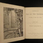 1882 Edinburgh Scotland Geography Scottish History Illustrated 3v Old and New