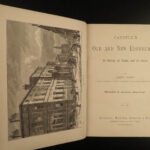 1882 Edinburgh Scotland Geography Scottish History Illustrated 3v Old and New