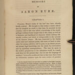 1837 Life of Aaron Burr Americana Thomas Jefferson Alexander Hamilton Duel 2v