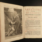 1687 URSULINE Sisters Catholic Breviary Roman Missal Monastic Nuns Illustrated