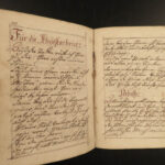 1759 Handwritten German Prayer Book Manuscript Gebetsbuch Protestant Doctrine