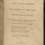 1843 INDIANS 1ed History of Backwoods Ohio Shawnee French Indian War Frontier