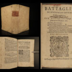 1582 1ed Girolamo Muzio Battaglia Defense of Italian Language Literature Venice