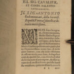 1582 1ed Girolamo Muzio Battaglia Defense of Italian Language Literature Venice
