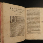 1582 1ed Girolamo Muzio Battaglia Defense of Italian Language Literature Venice