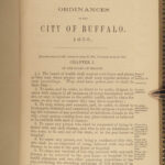 1856 1ed Charter of City of Buffalo New York Government Law Councils Regulations