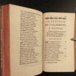 1735 Romance of the Rose Guillaume de Lorris Medieval de Meun Flamel Alchemy 3v