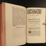 1748 Life of Mohammed ISLAM Prophet Mahomet Muslim Koran Mecca Gagnier 3v