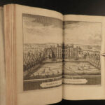 1707 1ed Delights of Britain & IRELAND Castles England 76 Double Page Plates!