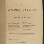 1777 1ed Works George Colman Theater Plays Polly Honeycomb Silent Woman 4v SET
