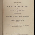 1860 English William Hogarth ART Illustrated 150 Plates Political Satire Trusler