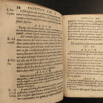 1556 LAW Justinian Institutes Theophilus Antecessor Byzantine Law Jacques Corte