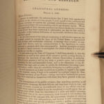 1841 US President Addresses Washington Farewell Thomas Jefferson w/ Constitution