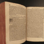 1585 Perault VIRTUE & VICE Virtutum ac Vitiorum Catholic Bible Latin Rouille