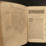 1587 LAW Justinian Institutes Codex Rome Corpus Juris Lyon Rouille RARE