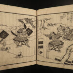 1858 Japanese Samurai Lord Toyotomi Hideyoshi Tokugawa Osaka Castle Illustrated