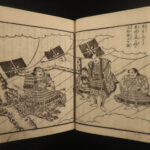 1858 Japanese Samurai Lord Toyotomi Hideyoshi Tokugawa Osaka Castle Illustrated