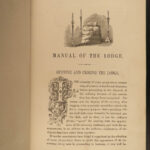 1868 Freemasonry Manual Masonic Lodge Albert Mackey Knights Templar Rituals RARE