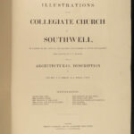 1854 ENORMOUS Southwell Minster Cathedral Church of England Illustrated Buckler