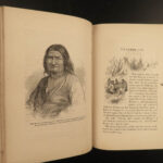 1868 1ed Dakota Land History INDIANS Minnesota Wisconsin Michigan MAP Hankins