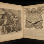 1894 HUGE Harper’s Pictorial History of CIVIL WAR Illustrated MAPS Battle Scenes