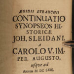 1697 John Sleidan Four Empires GREECE Rome Babylon Persia Key of History Latin