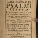 1721 Isidore of Prague Cruce ART Confessional Psalms Catholic Sinners Prayers