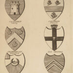 1792 HERALDRY 1st ed Coat of Arms of Gloucestershire England Royal Atkyns Rudder