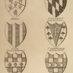 1792 HERALDRY 1st ed Coat of Arms of Gloucestershire England Royal Atkyns Rudder