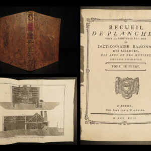 1792 Diderot Encyclopedia 89 Plates PRINTING PRESS Anvil Forges Marble Working
