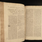 1668 Idolatry & Pagans BIBLE History Jews Gentiles Vossius + Hebrew Maimonides