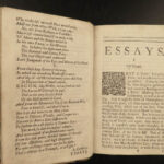 1680 Sir Francis Bacon English ESSAYS Political Philosophy Law Good Evil Clark