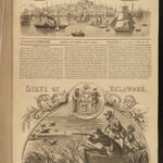 1856 ENORMOUS Ballou Pictorial Magazine Revolutionary War Boston Tea Party