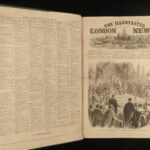 1866 HUGE Illustrated London News American Ships Arab Villages Taiping Rebellion