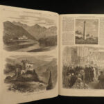 1866 HUGE Illustrated London News American Ships Arab Villages Taiping Rebellion