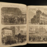 1870 HUGE Illustrated London News Explosion at Bryn Mawr Marathon Greece Ruins
