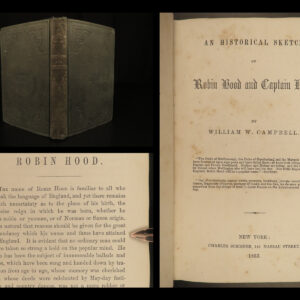 1853 PIRATES 1ed Sketches of ROBIN HOOD and Captain Kidd Legends Lytell Geste