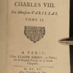 1691 History of Charles VIII France King of NAPLES Italian War Varillas 3v SET