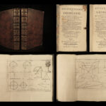 1765 Institutions of Geometry Philosophy Psychology Math Illustrated Mathematics