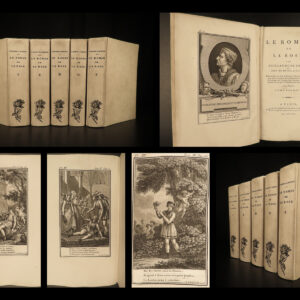 1799 Romance of the Rose Lorris Medieval de Meun Flamel Alchemy STUNNING 5v